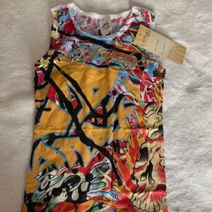 NWT ED HARDY " Grafatti" by Christian Audigier Onesie Size 12/18 months